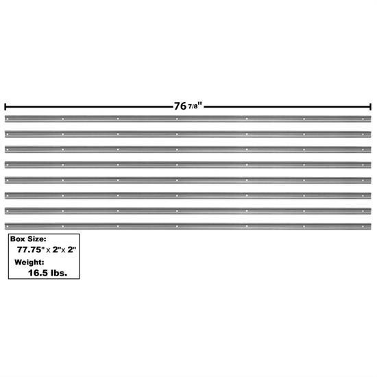 1947-50 Chevrolet Pickup Bed Strip 8-Pieces Kit Painted New