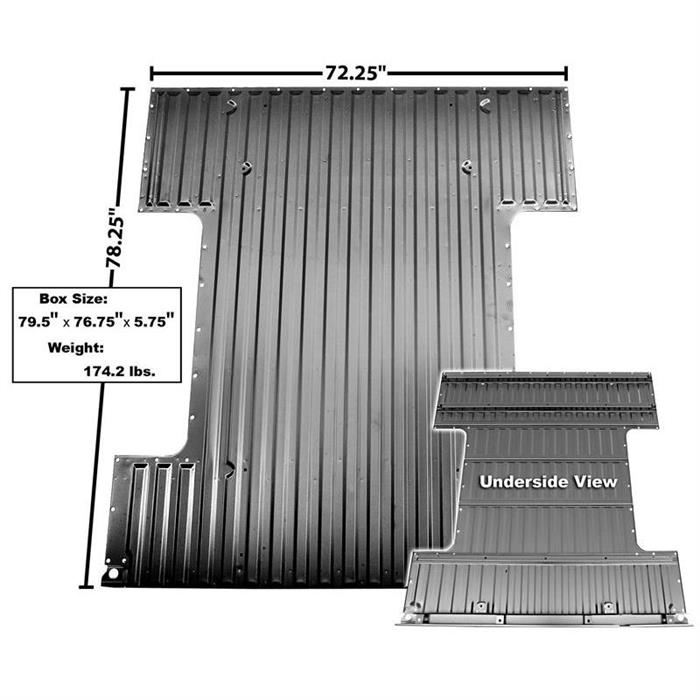 Dynacorn 1107J Complete Bed Floor Panel, 196772 Chevy C10