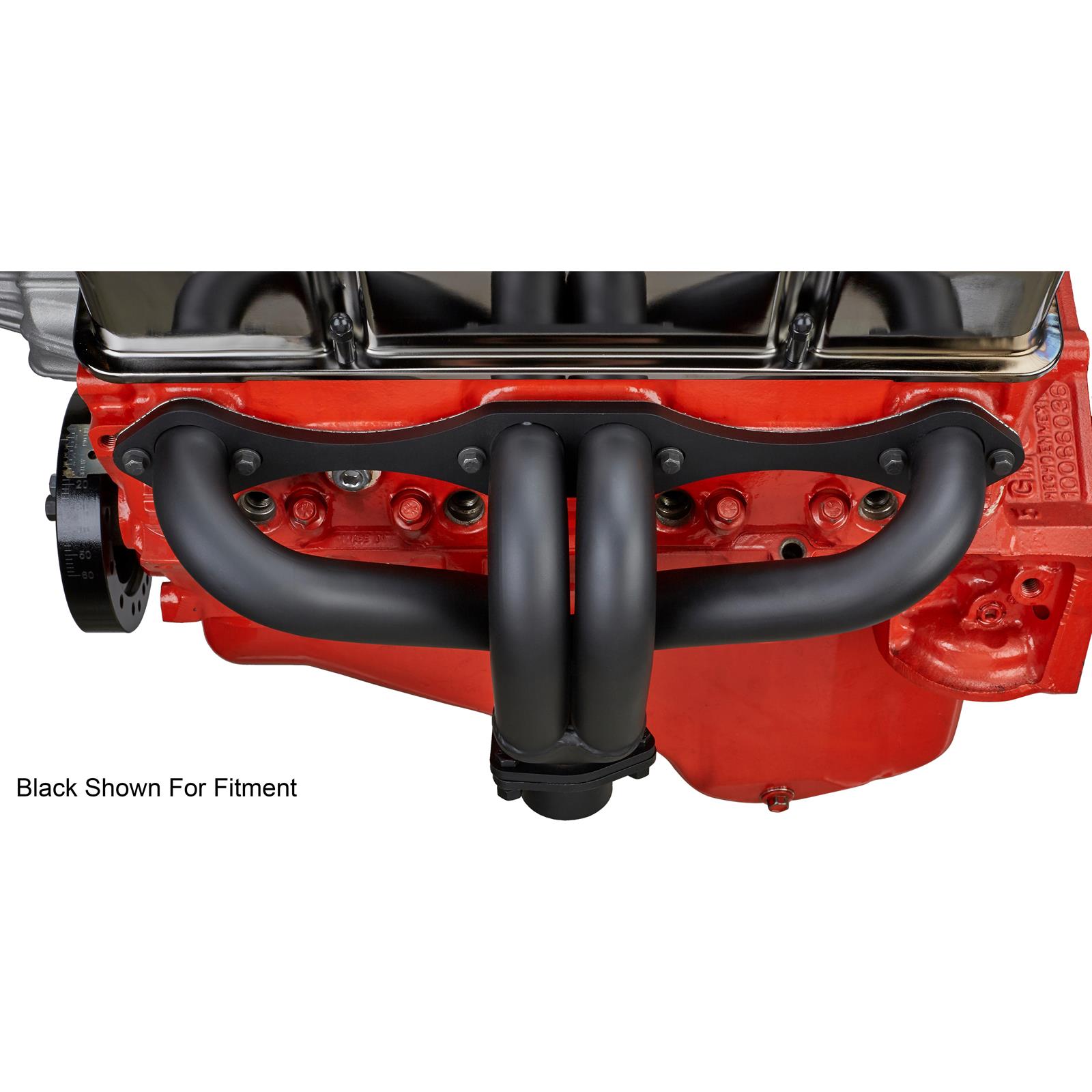 Speedway Small Block Chevy Hugger Tight Fit Headers, Raw Finish