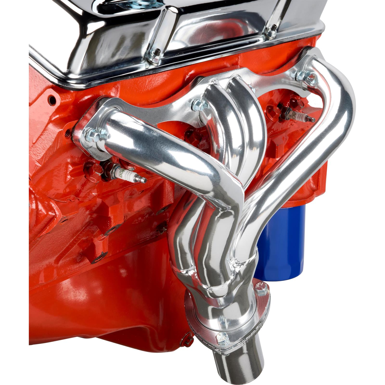 やーさん 1969-1987 Small Block Chevy Shorty Headers, Manual Trans, AHC