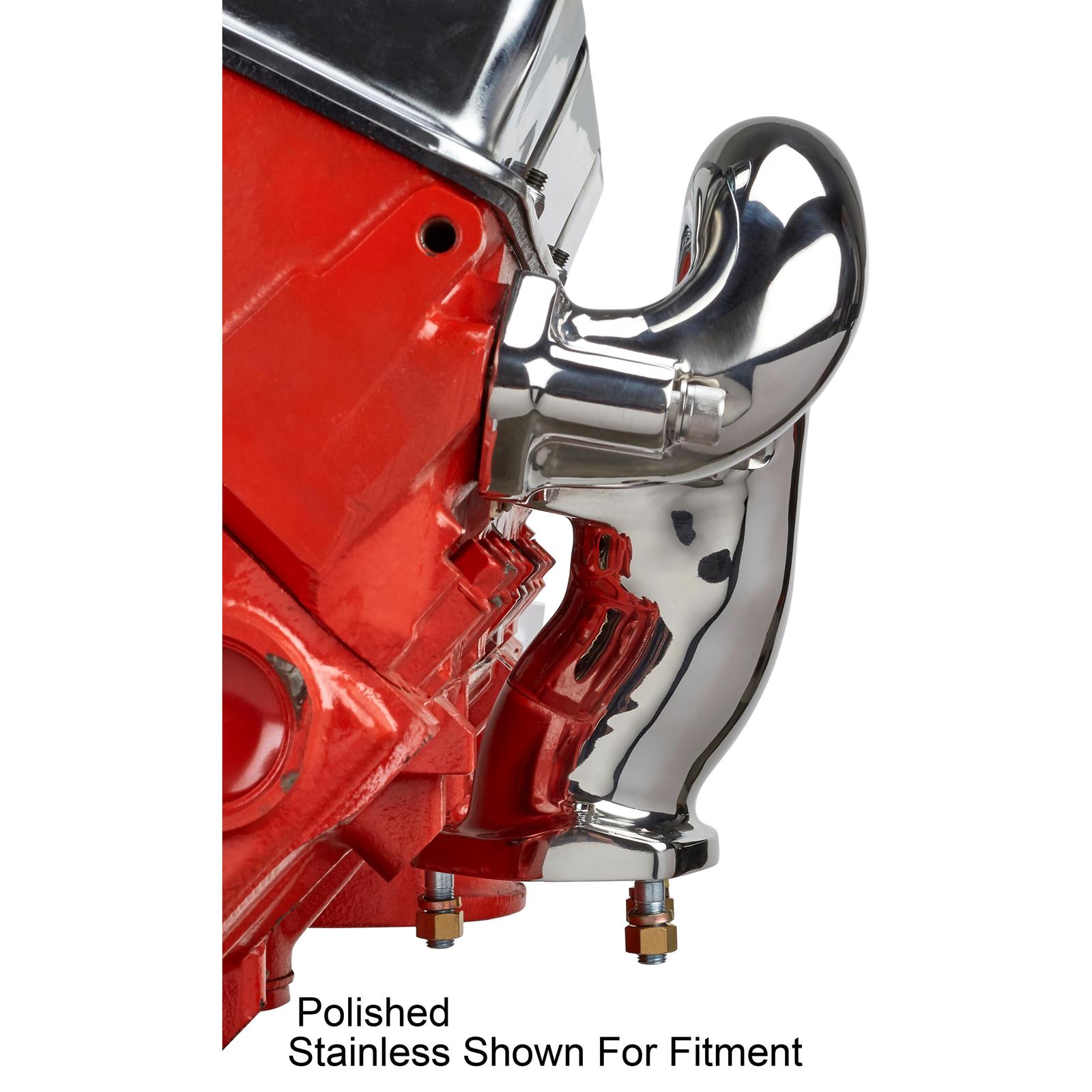 TruRam® SBC Exhaust Manifolds, Unpolished Stainless