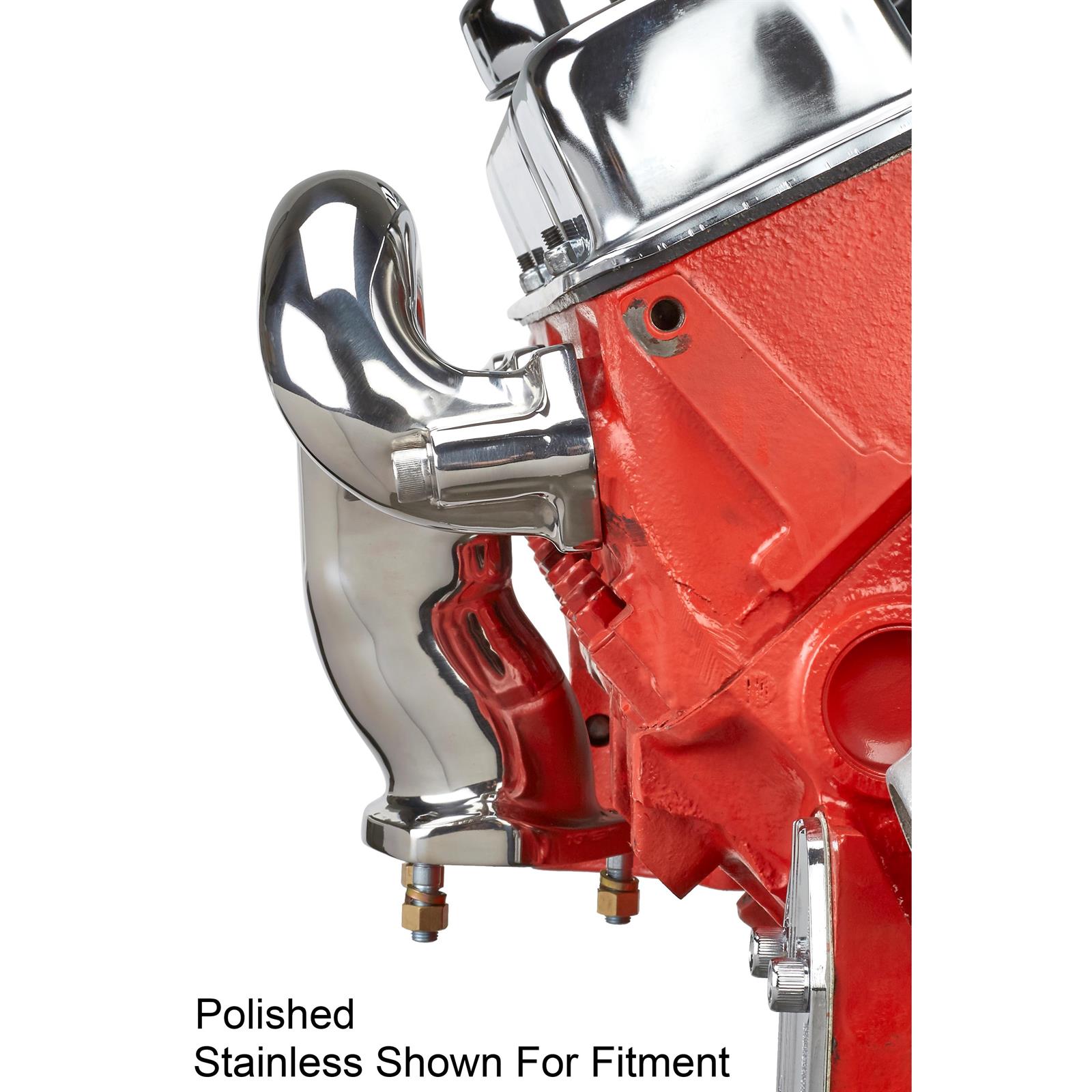 TruRam® SBC Exhaust Manifolds, Unpolished Stainless