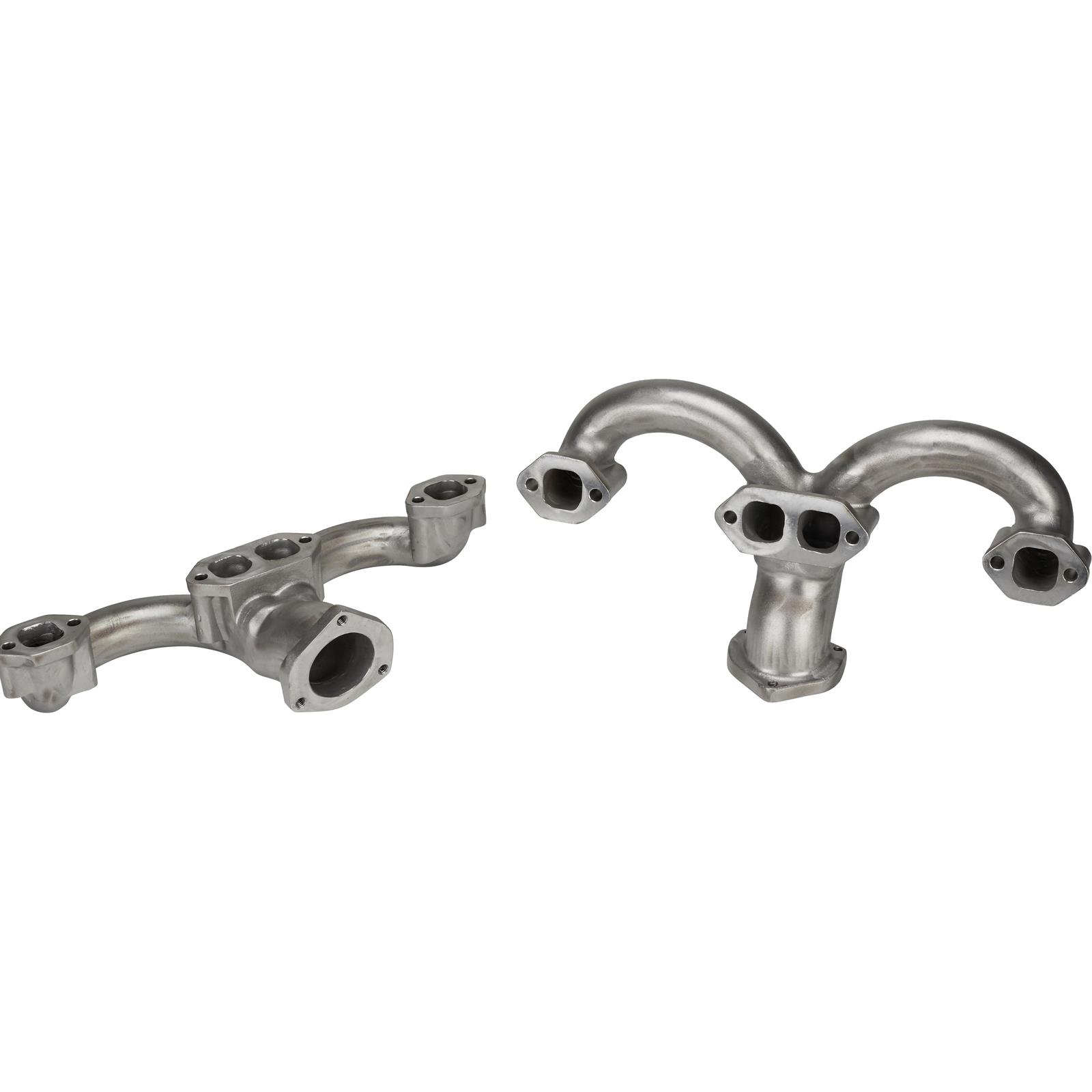 TruRam® SBC Exhaust Manifolds, Unpolished Stainless