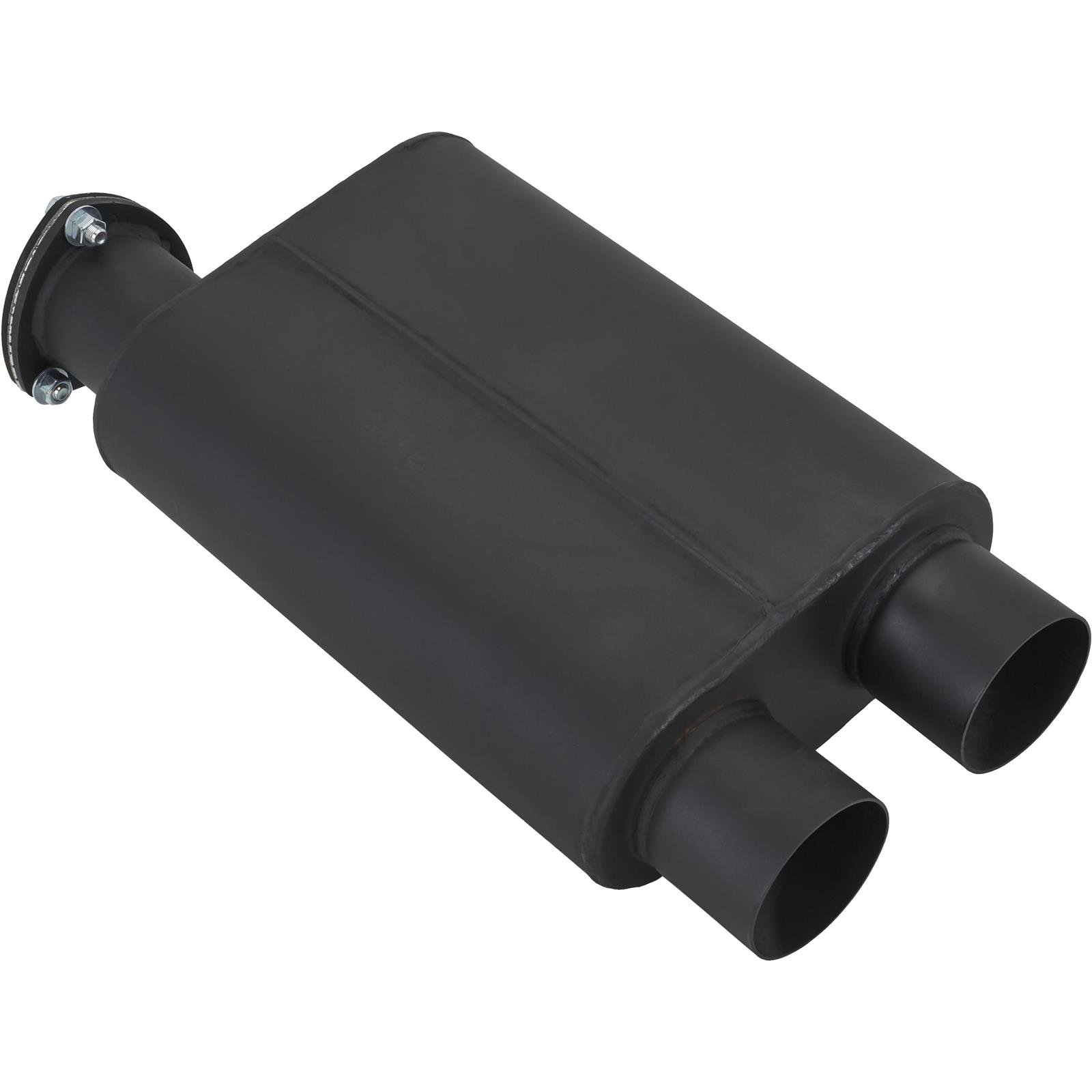 Straight Through Exhaust Dump Baffled Muffler with Cutout, 3