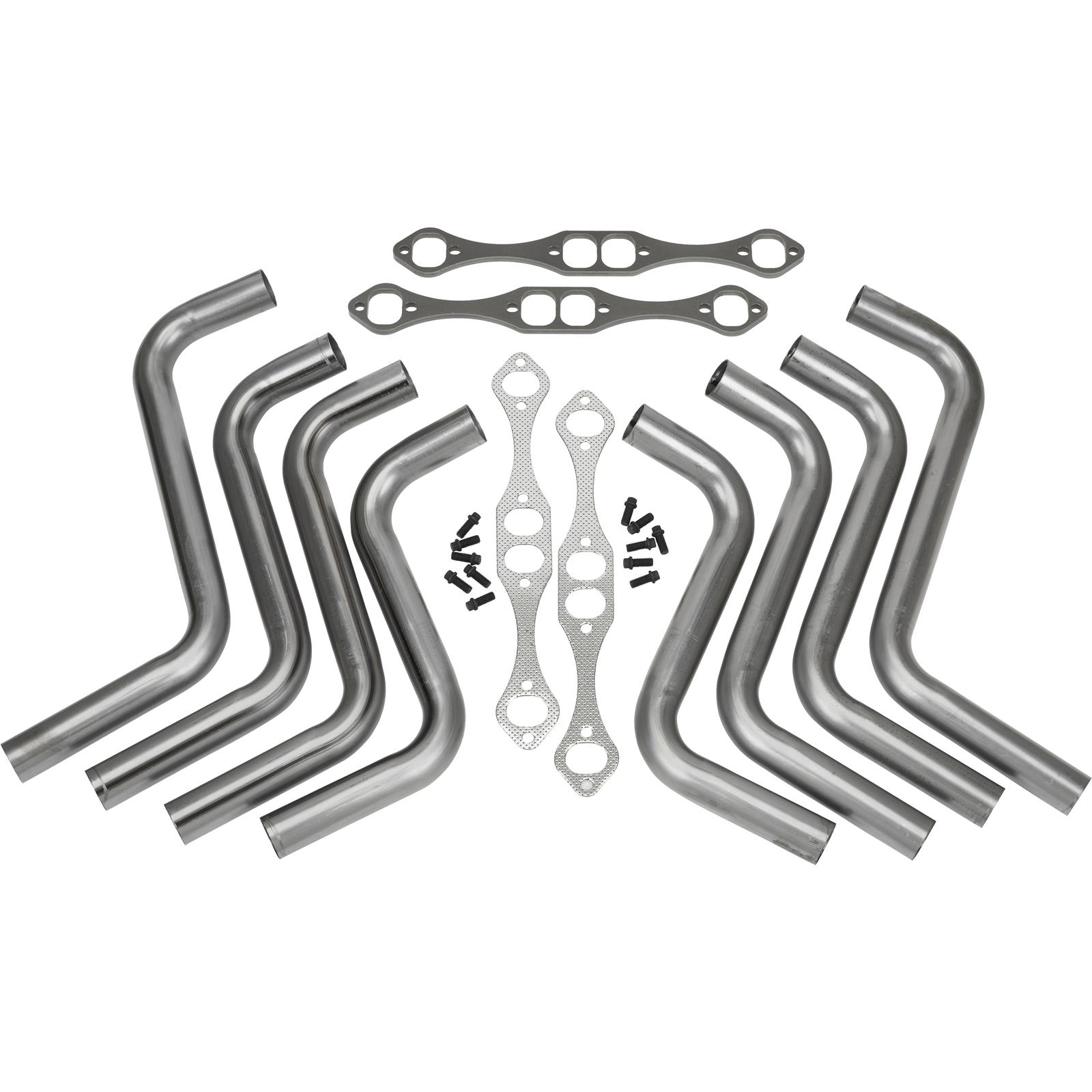 Boom Tubes Small Block Chevy Zoomie Header Kit, 13/4 Inch, Raw Finish