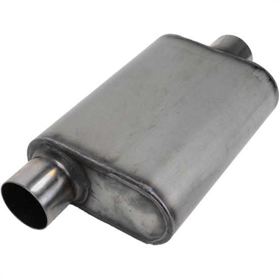 Stainless Steel Chamber Muffler, 3 Inch, Offset/Centered