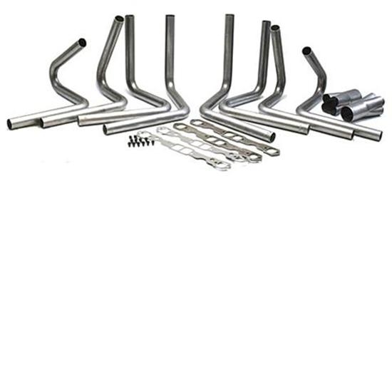 Small Block Chevy Header Kit, 15/8 Standard Port, 3 Collector