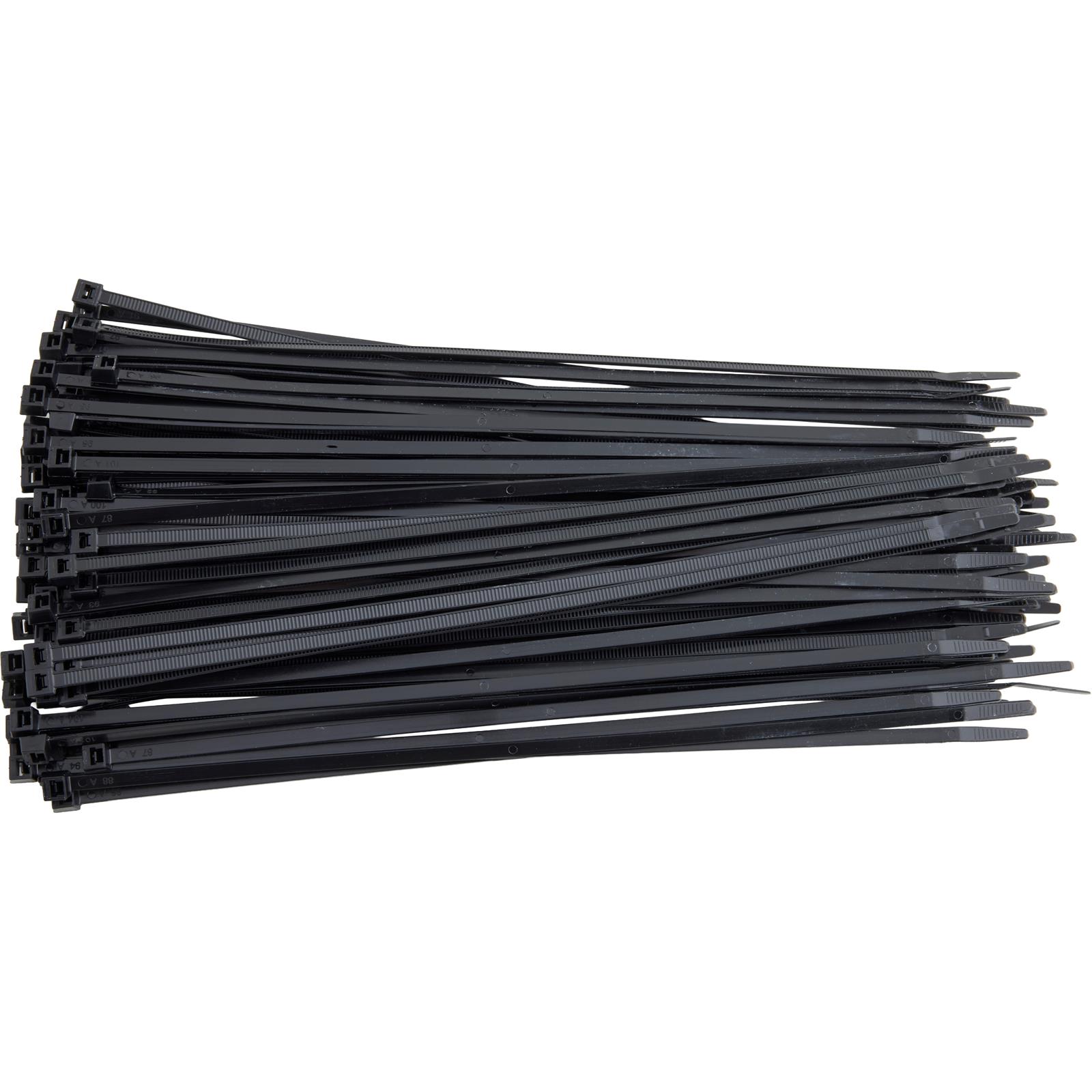 Zip Tie Wraps, Heavy Duty Black, 100 per Bag