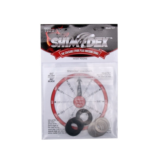ShimDex 14F Spark Plug Indexing Washer, 14mm Flat Seat, 24 Pk