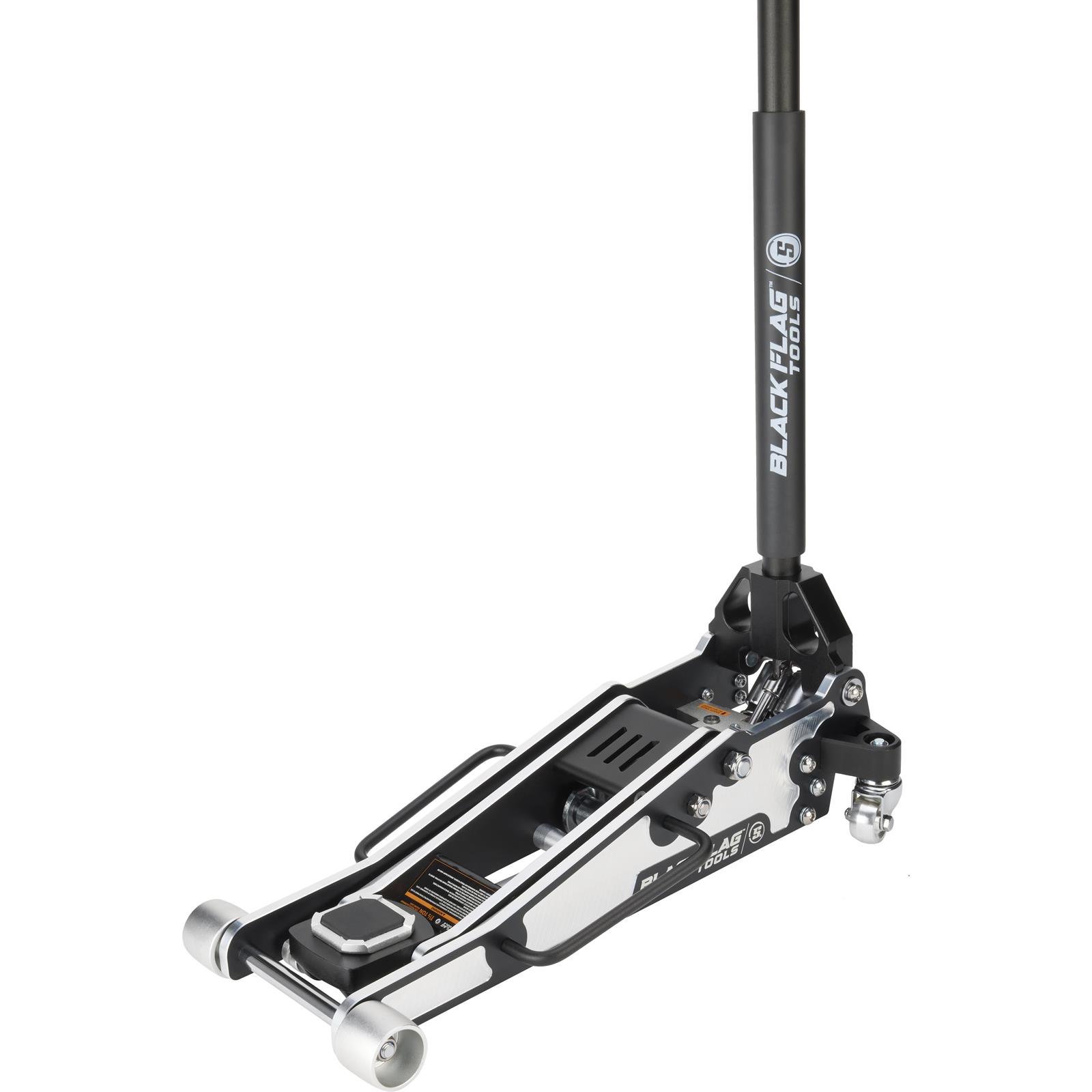 Black Jack プレイキュー&未使用アンリミテッドダブルカーボン　ラジアル Black Flag™ Eliminator Low Profile Racing Floor Jack, 1.5-Ton | eBay