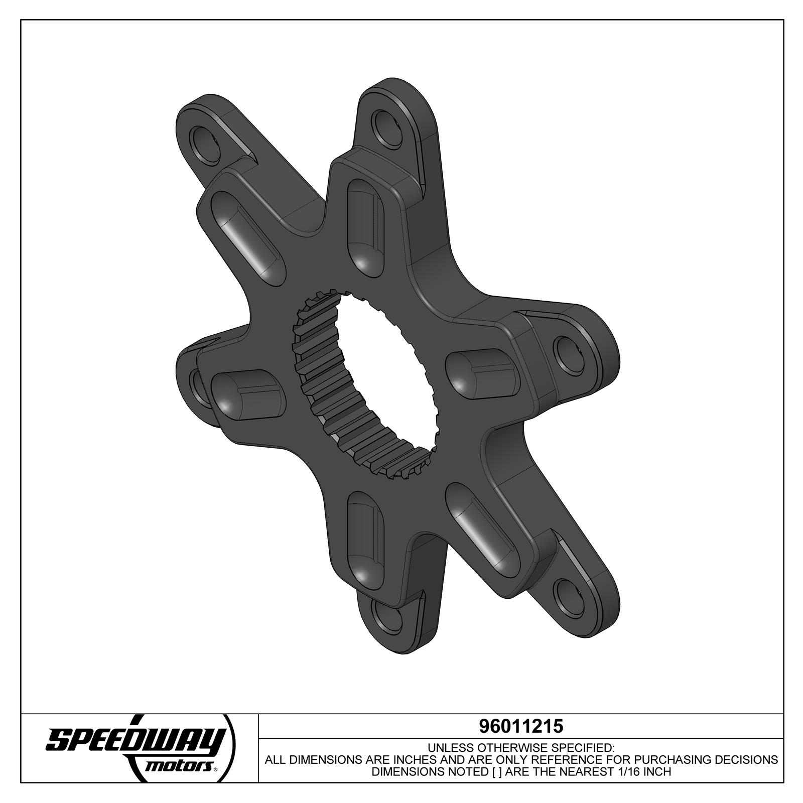 まっつん51 Micro Sprint Billet Aluminum Rear Brake Rotor Hub, 5