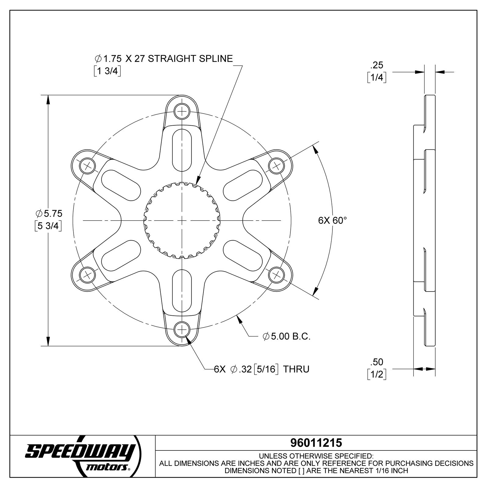 まっつん51 Micro Sprint Billet Aluminum Rear Brake Rotor Hub, 5