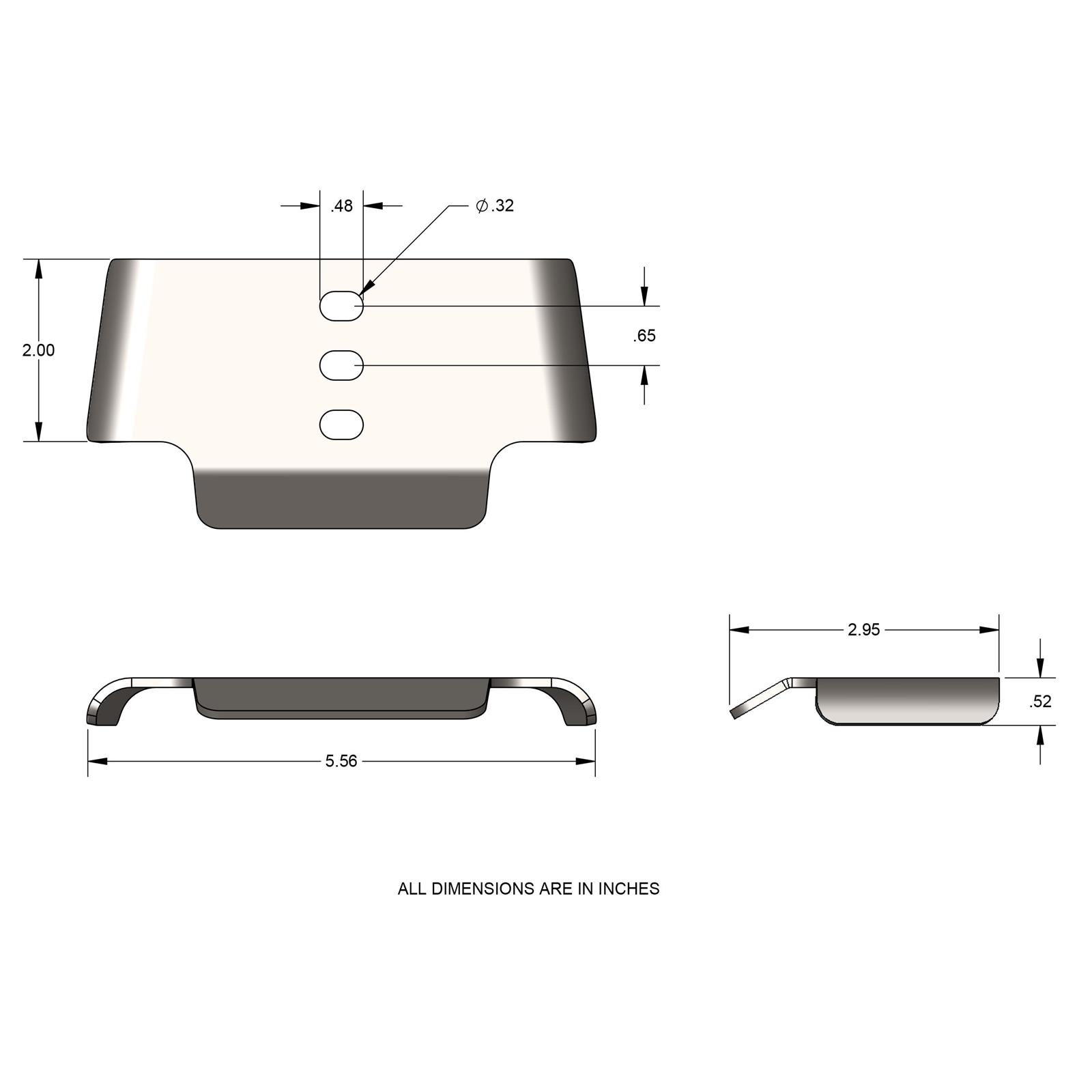 EMi Kartsport Steel Lead Ballast Weight Bar Clamp Mount