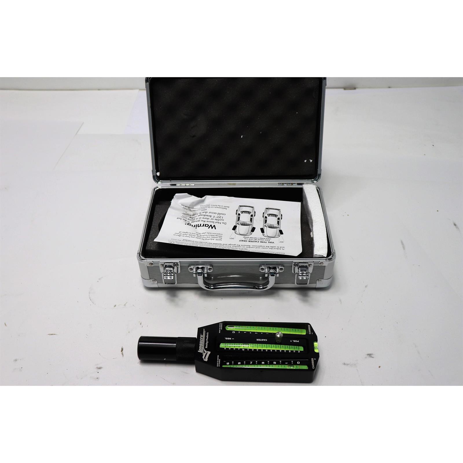 Longacre 5278265 Caster/Camber Gauge with Kart Adapter