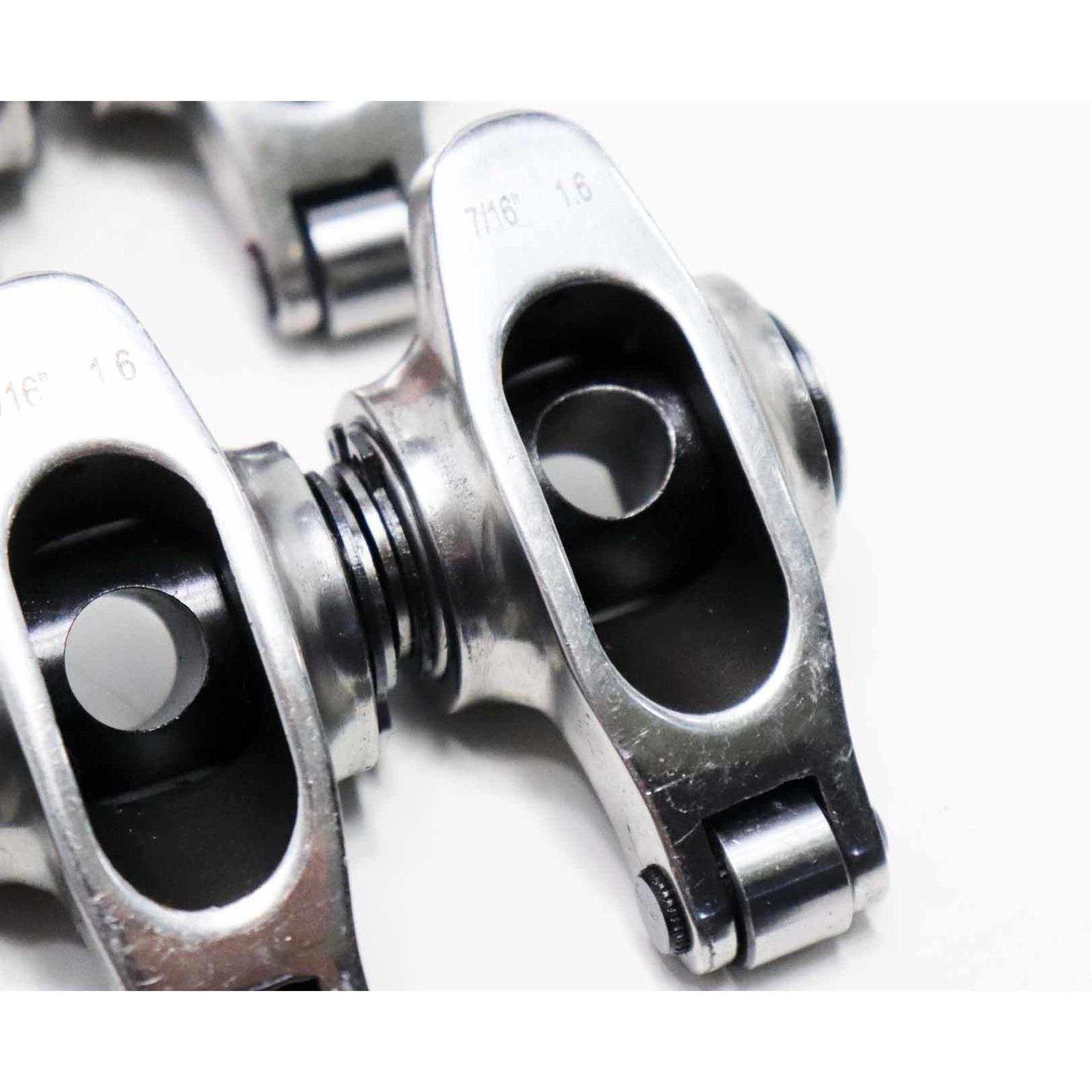 Stainless Steel Roller Rocker Arm, SBC, 1.61, 0.44 Inch, SBF