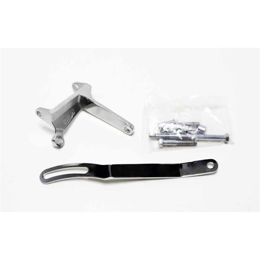 Small Block Chevy Upper Alternator Bracket, Chrome
