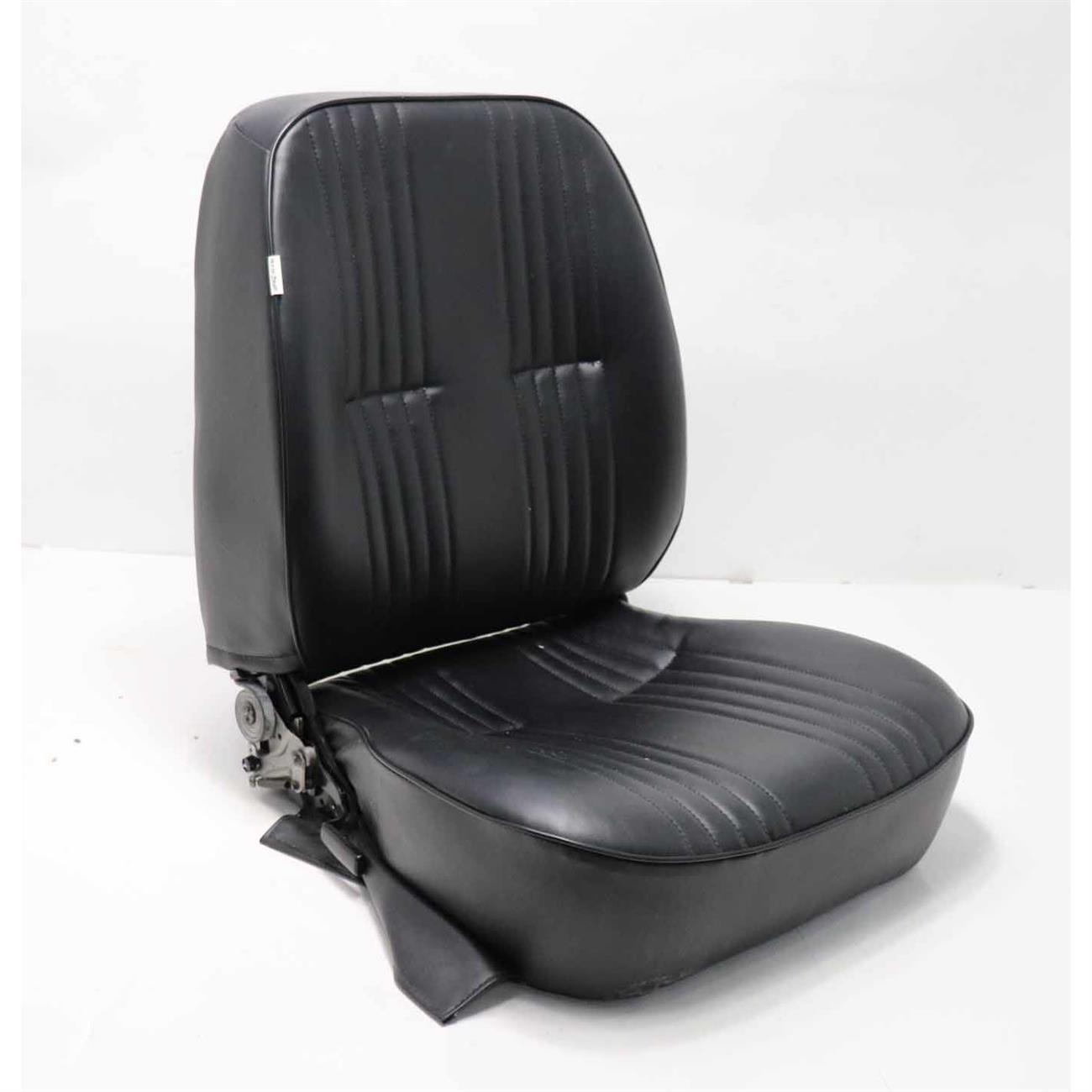 Procar 80140051R RHSide Low Back Black Vinyl Bucket Seat