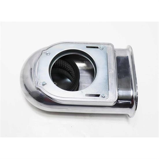 Speedway Gasser Finned Aluminum Single Quad Carburetor Air Scoops