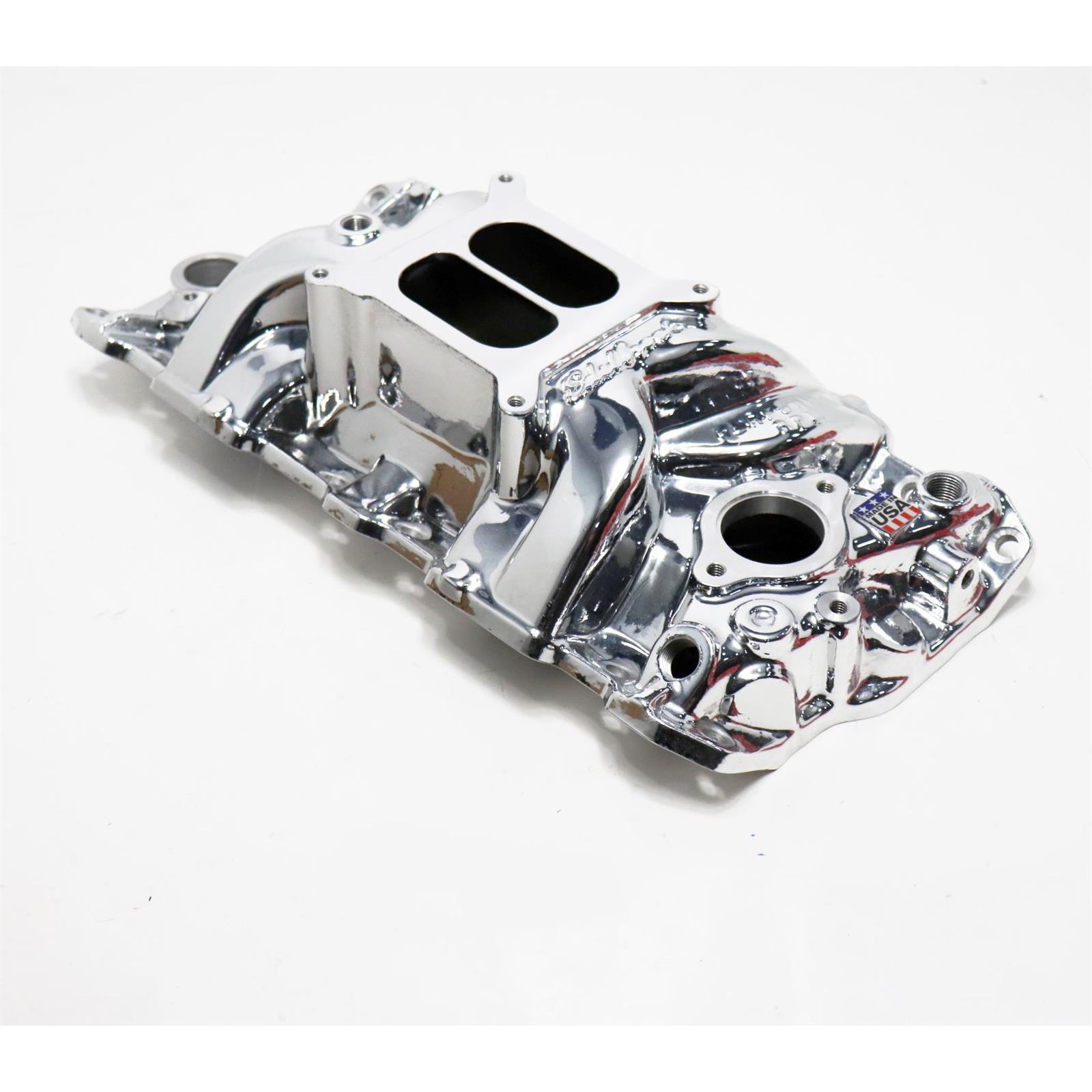Edelbrock 71014 Performer RPM Endurashine Intake Manifold, SBC