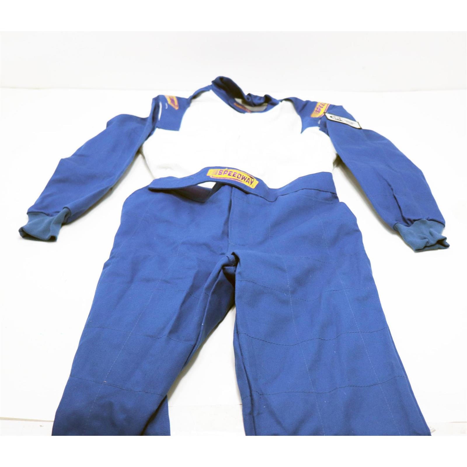 Speedway Blue Racing SuitOne PieceSingle Layer, Medium