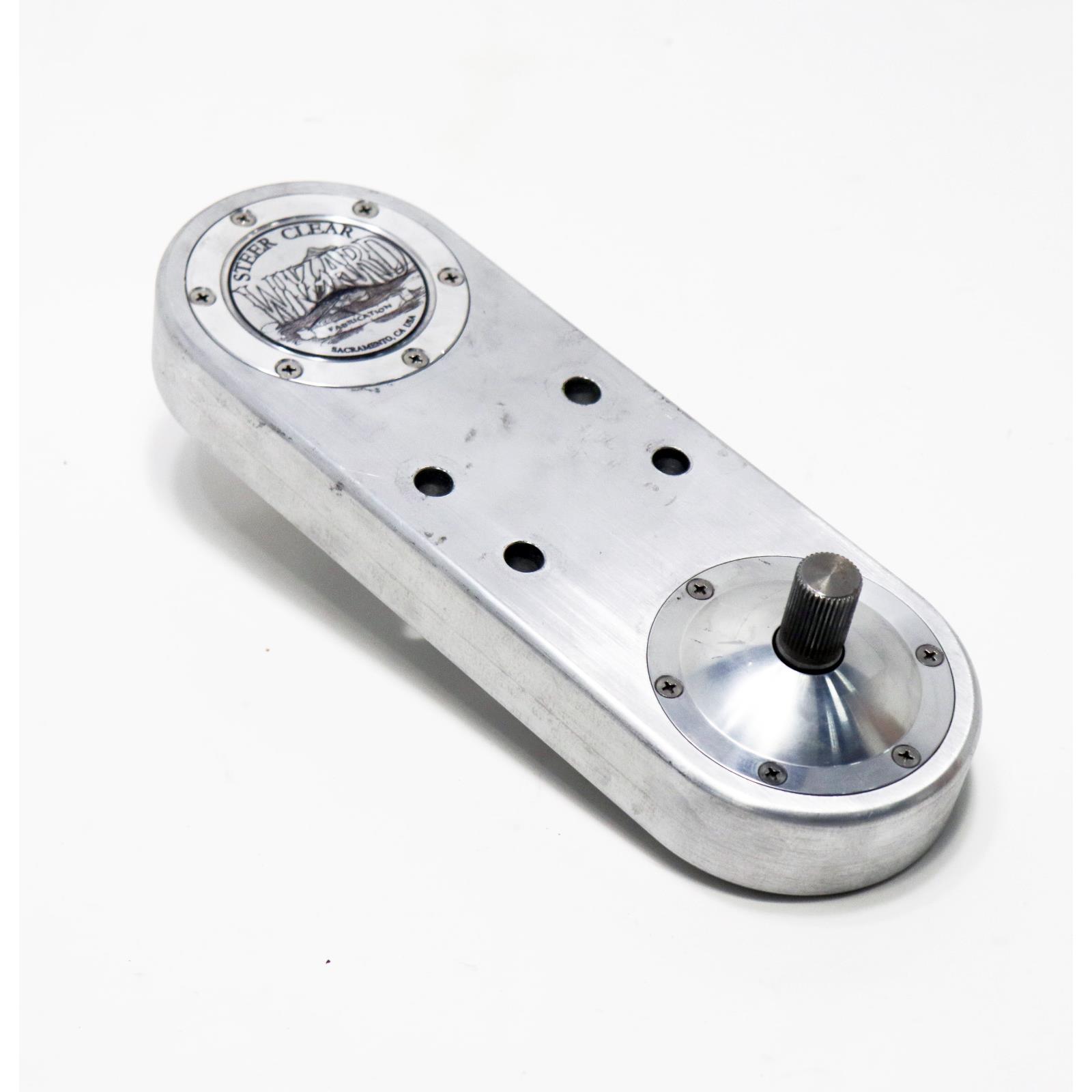 8 Inch Offset Steer Clear Steering Box DropBrushed3/436 Spline