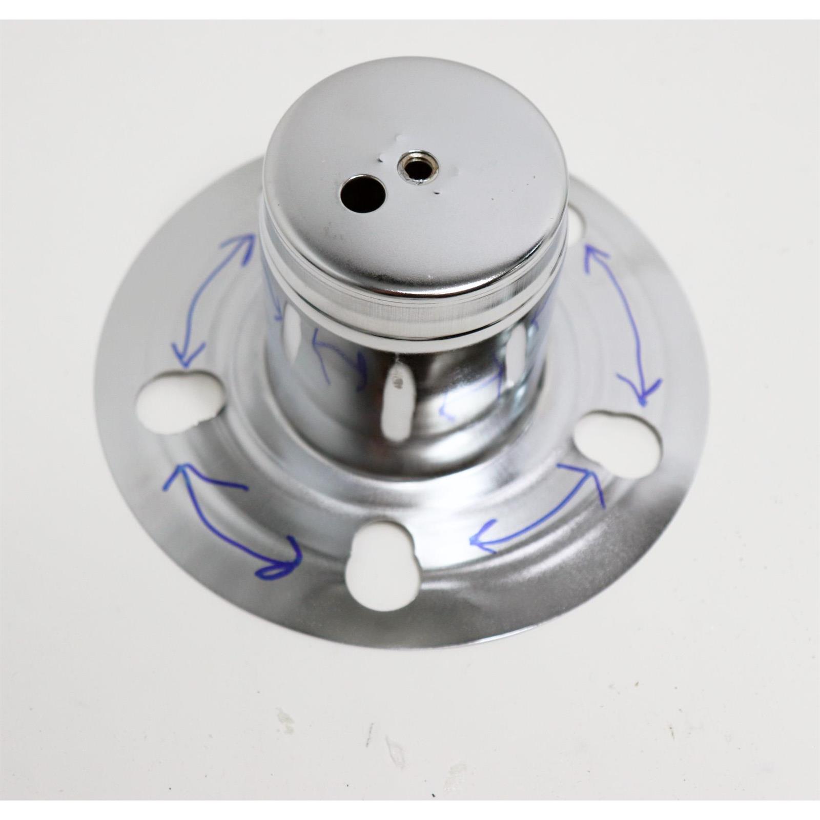 Gorilla Automotive 73506 Chrome 3 Bar Spinners w/Towers, 3 In OD