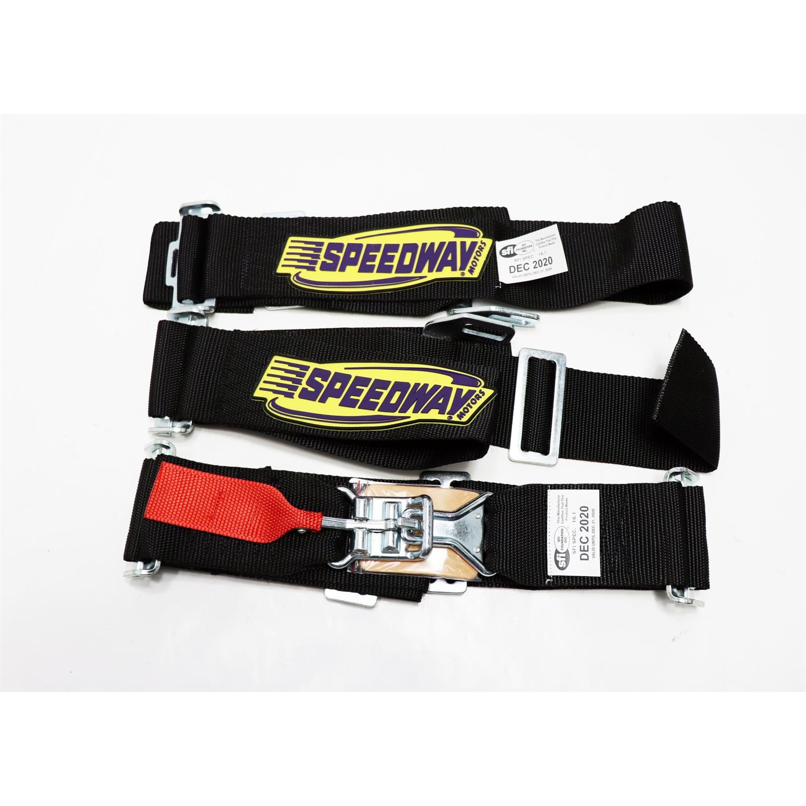 Speedway 5 Point Harness Seat Belt Combo, Latch and Link, Pull Do