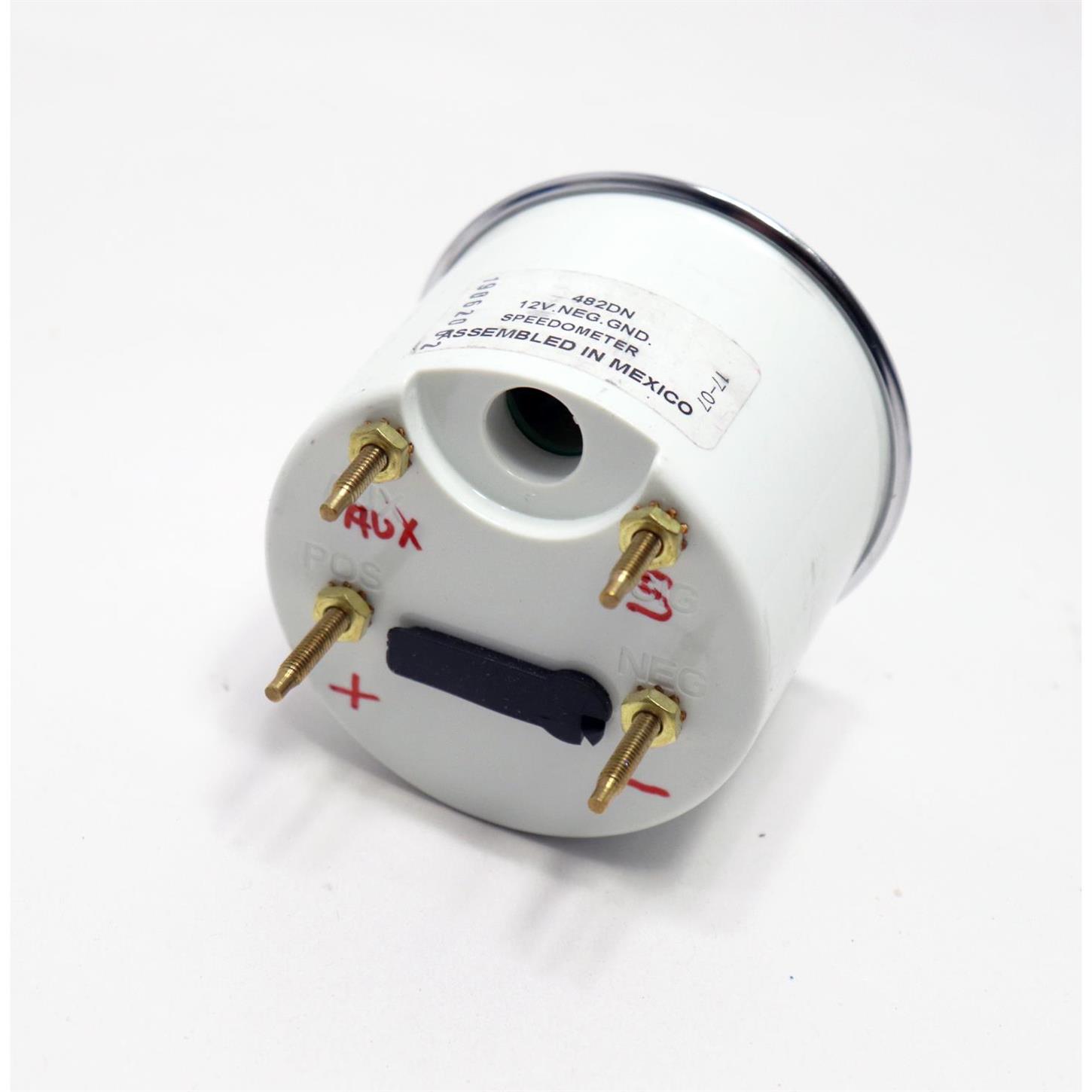 Stewart Warner 82661 Wings Electric Speedometer, White