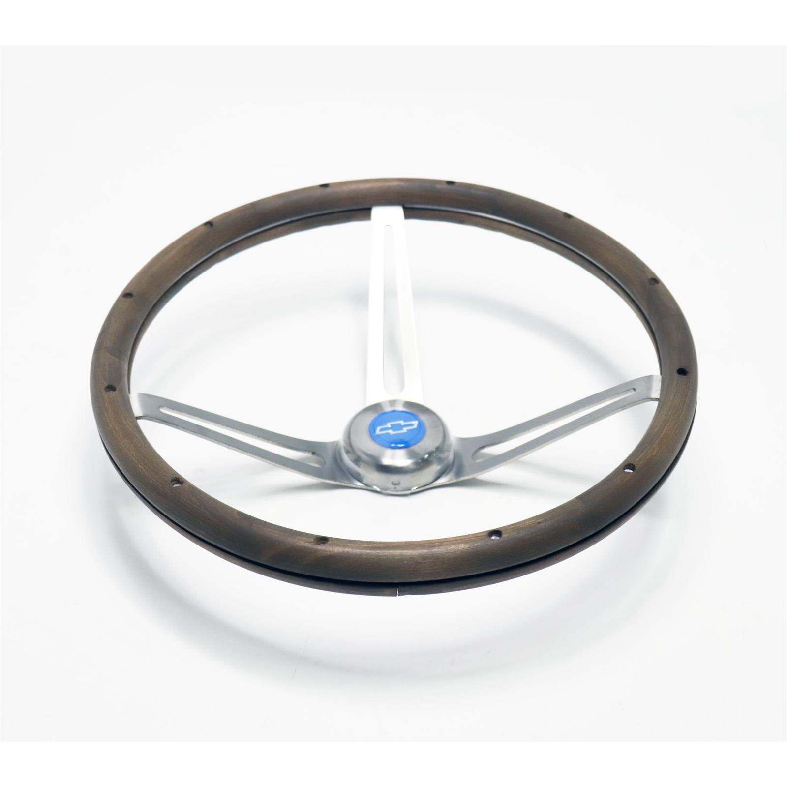 Grant 967 15 Inch Classic Nostalgia Wood Steering Wheel w/ Chevy