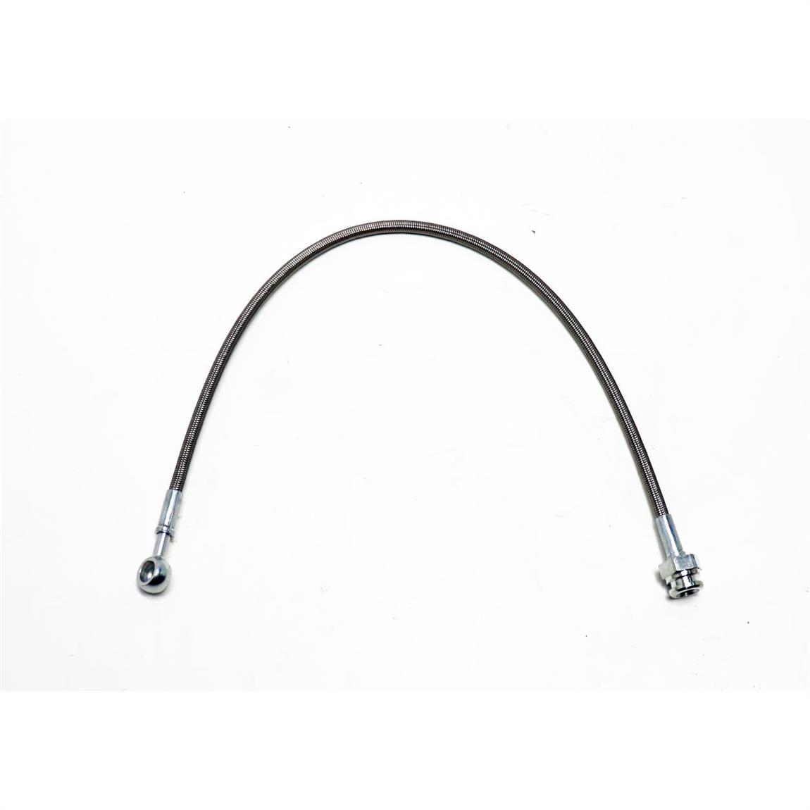 Stainless Braided 19 Inch Front Brake Hose, 10mm1.5