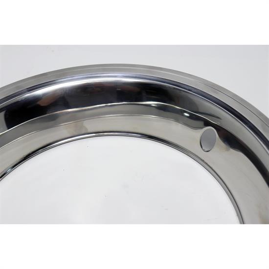 Stainless Steel Beauty Ring, 15 In GM Rally Wheel, 2.5 In Wide