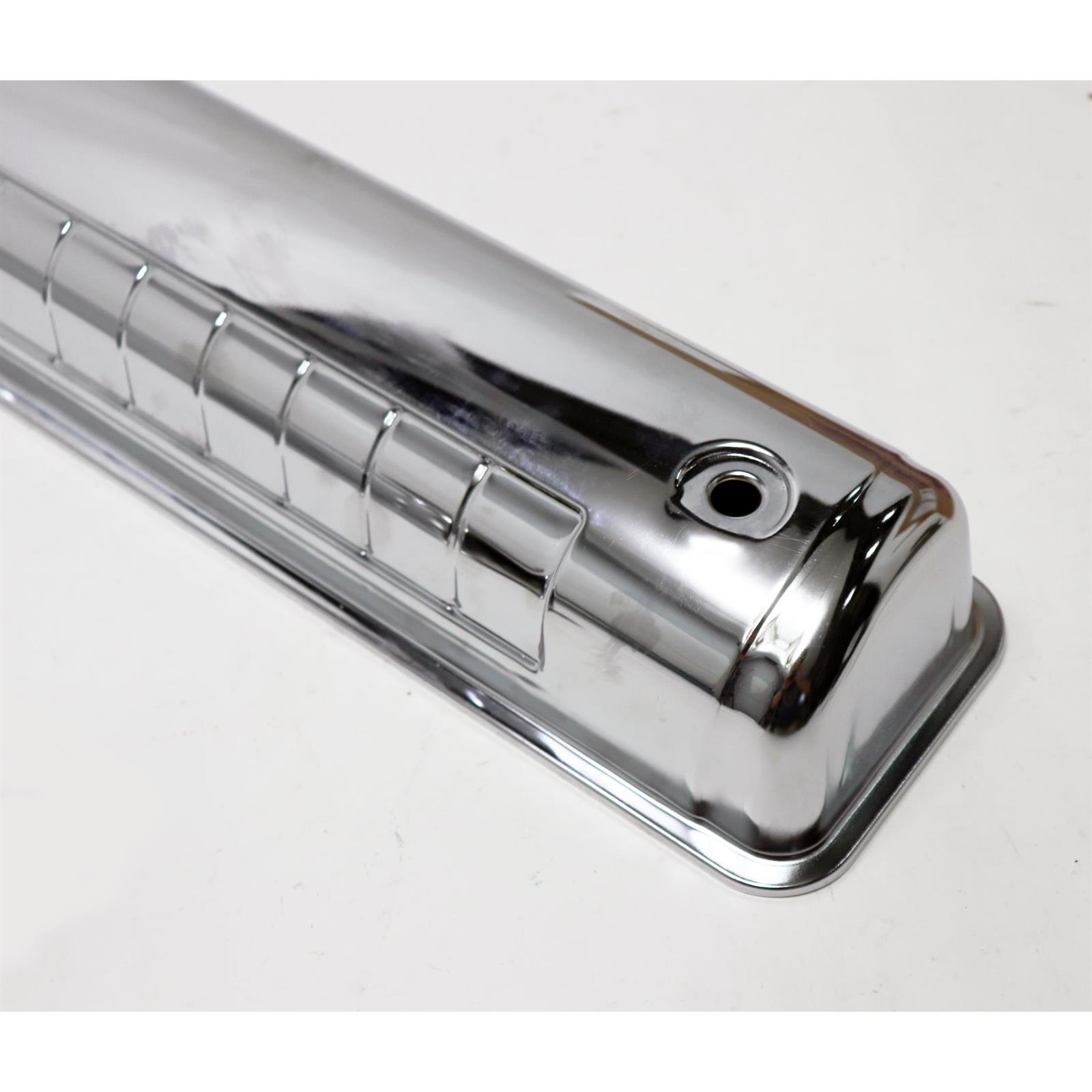 Ford YBlock Chrome Steel Valve Cover