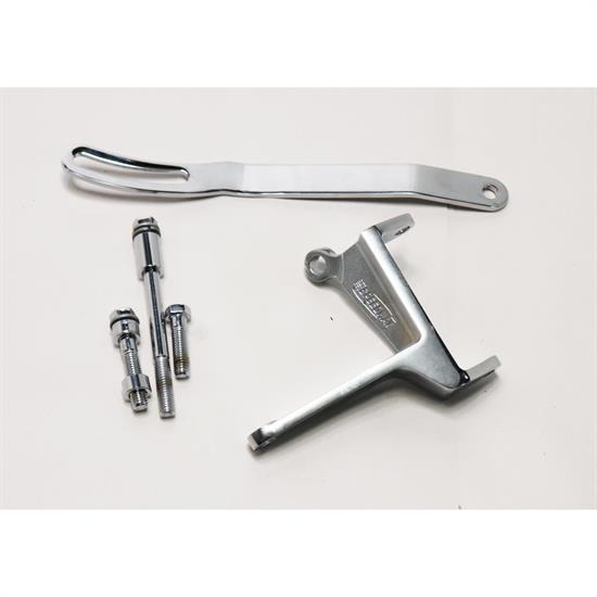 Small Block Chevy Upper Alternator Bracket, Chrome