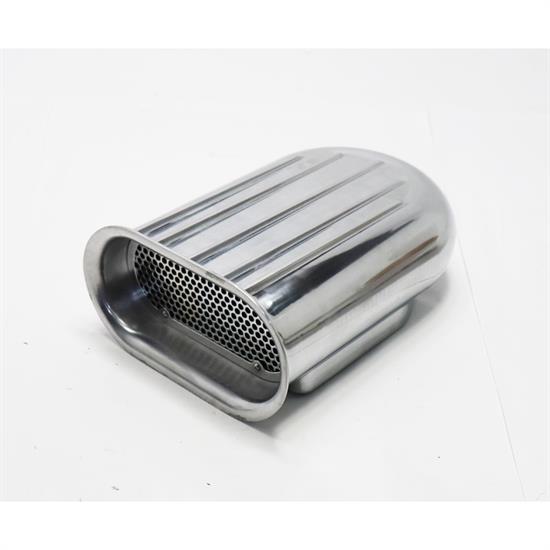 Speedway Gasser Finned Aluminum Single Quad Carburetor Air Scoops