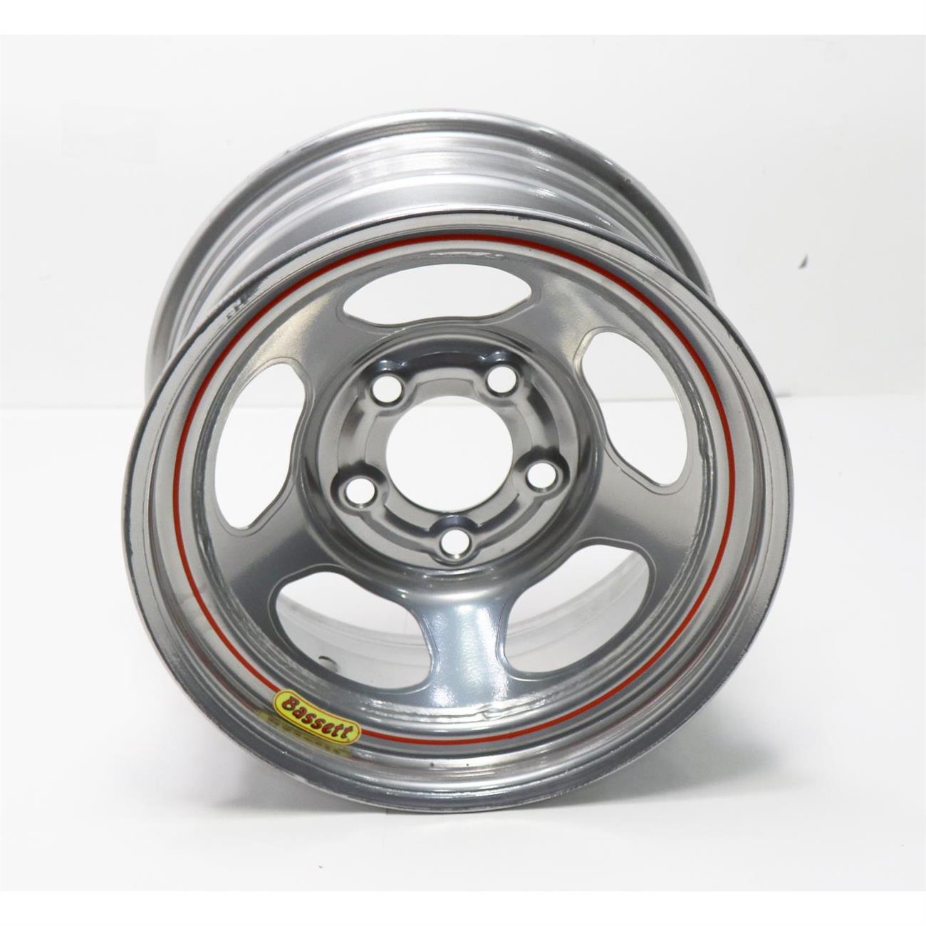Bassett Racing 15 x 8 Extreme Bead Steel 5x5 Wheel, 3 BS