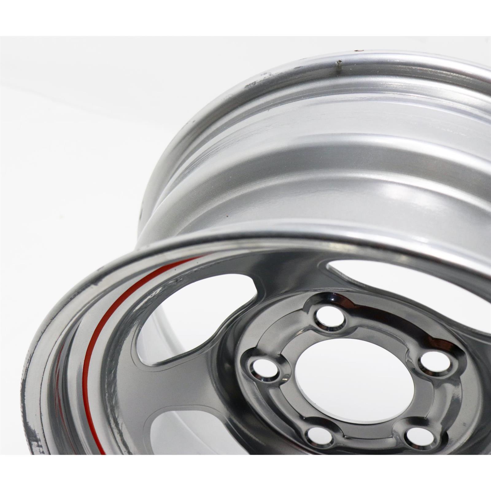 Bassett Racing 15 x 8 Extreme Bead Steel 5x5 Wheel, 3 BS