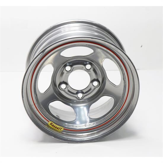 Bassett Racing 15 x 8 Extreme Bead Steel 5x5 Wheel, 3 BS