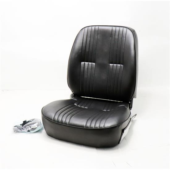 Procar 80140051R RHSide Low Back Black Vinyl Bucket Seat