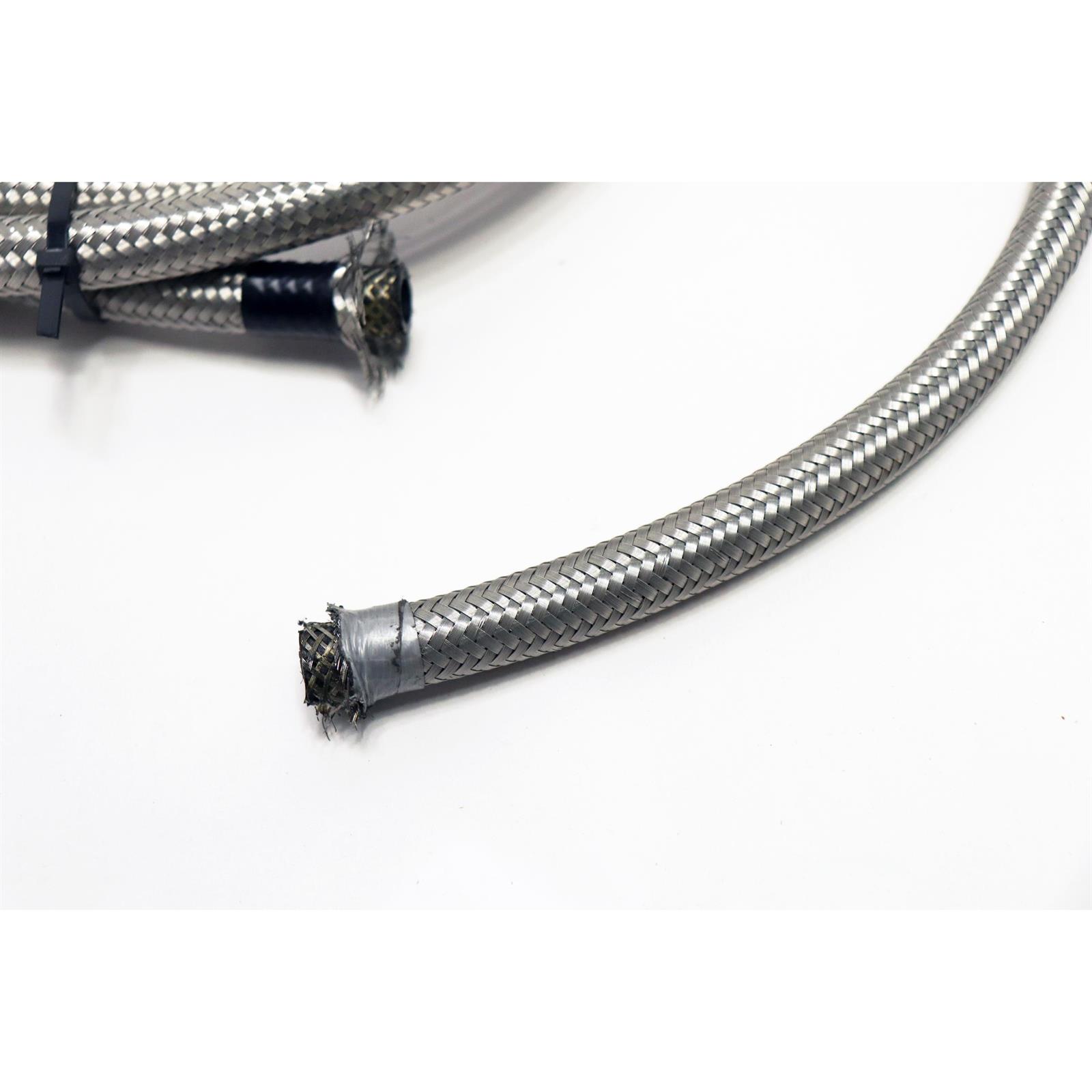 Speedway Stainless Steel Braided Hose Line, 8 AN, 10 Ft.