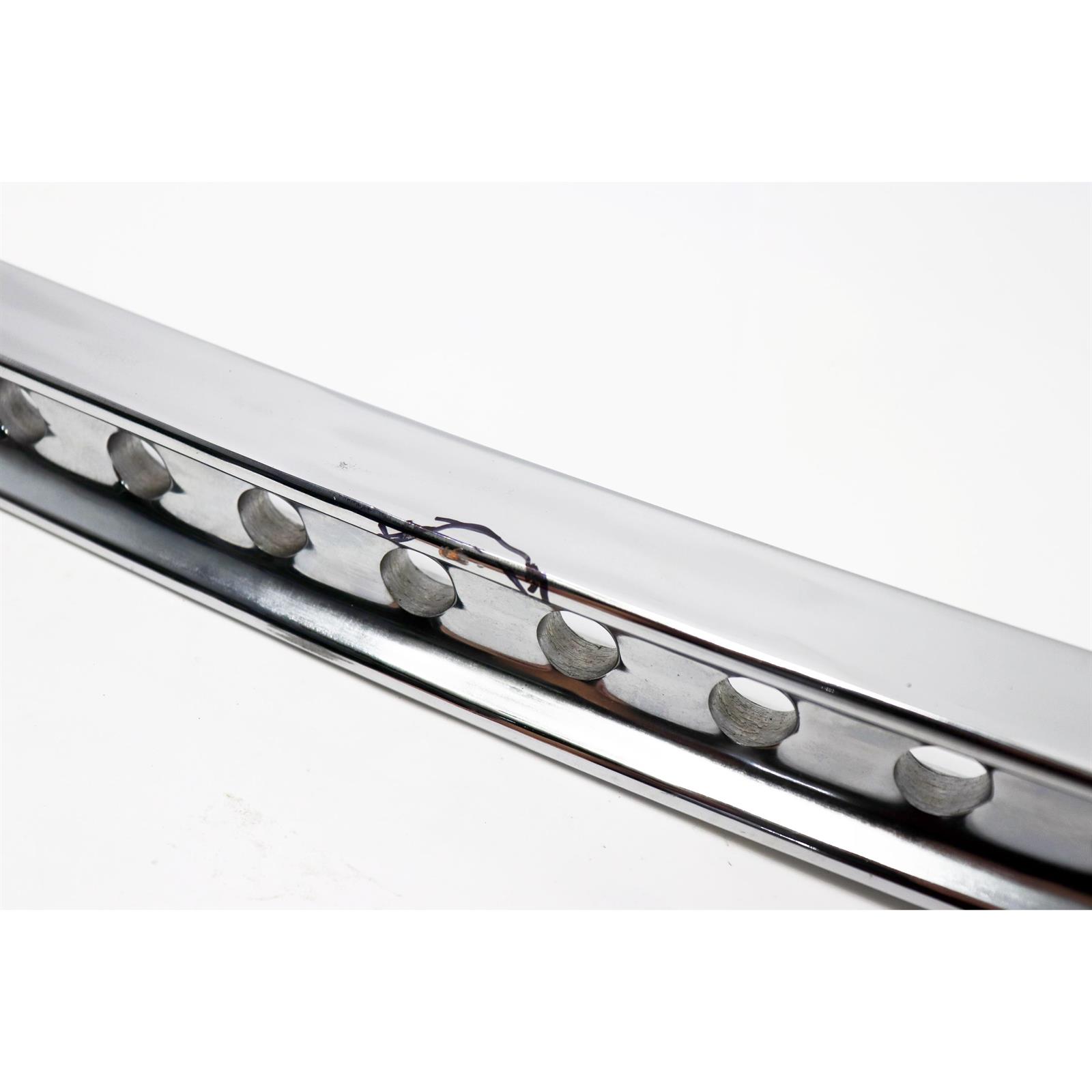 Speedway 4 Inch Drop IBeam Front Axle, Chrome, Drilled