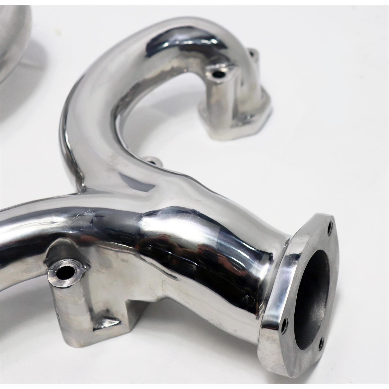 TruRam_ SBC Exhaust Manifolds, Polished Stainless