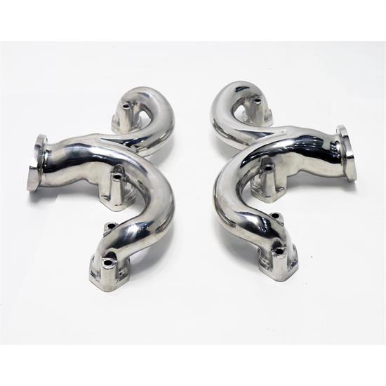 TruRam_ SBC Exhaust Manifolds, Polished Stainless