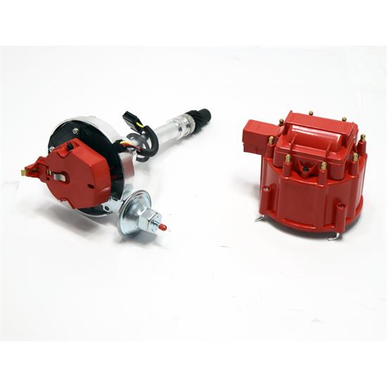HEI Distributor, SBC Small Block Chevy, Red