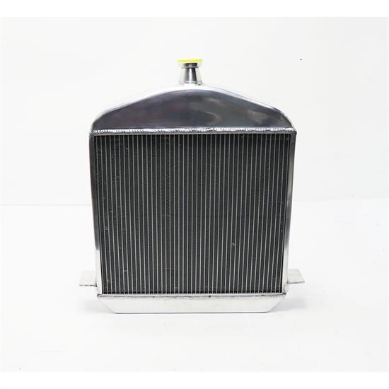 Speedway 1917-1923 T-Bucket Polished Aluminum Radiator-Chevy Outl