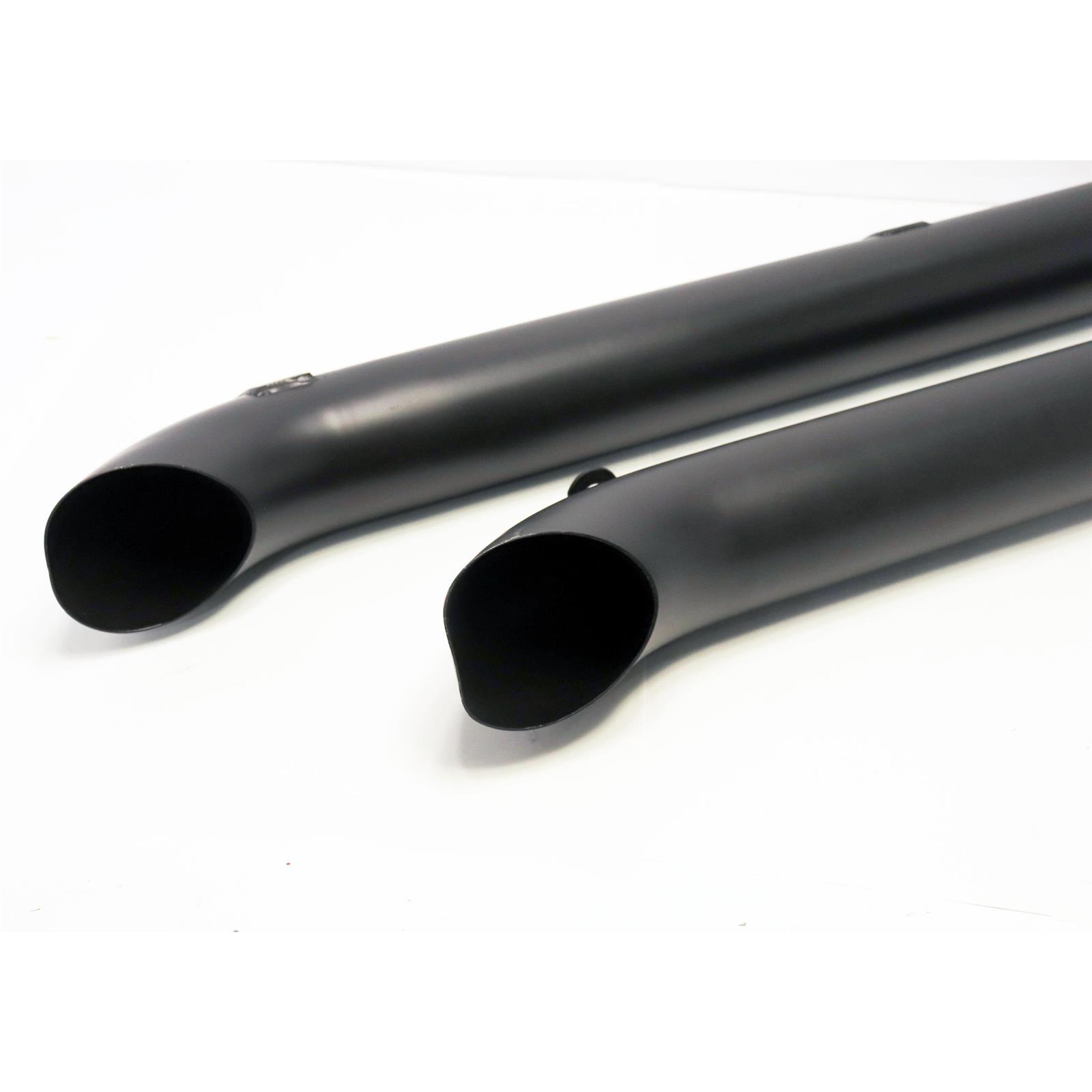 Doug's Headers D930B Side Pipes, Corvette, Sidemount, Black