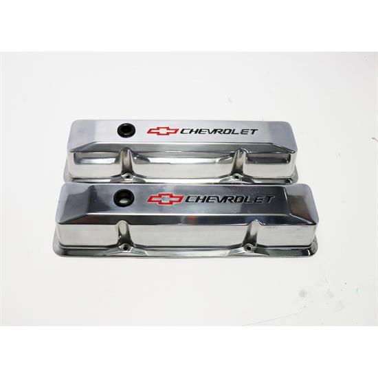 Speedway SBC Small Block Chevy V8 Bow Tie Aluminum Valve Covers