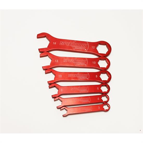 Speedway Aluminum AN Fitting Wrench Set, 6Piece