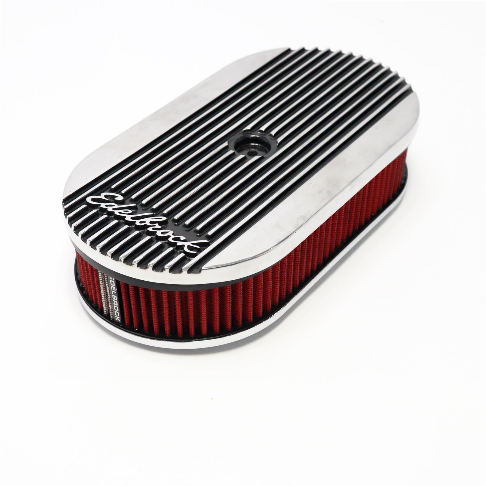 Edelbrock 4273 Elite II Air Cleaner, Oval, Single Carb