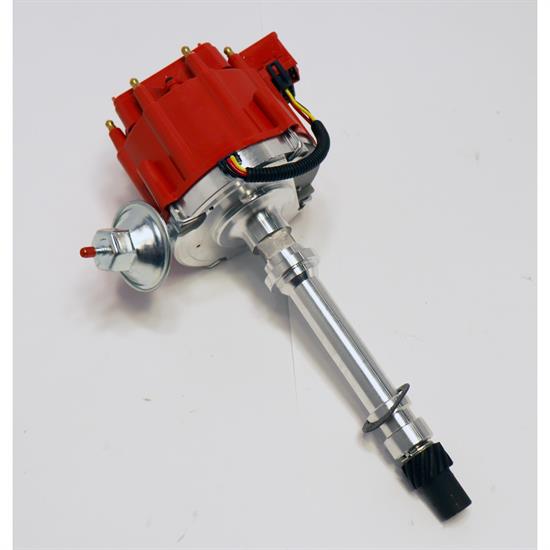 HEI Distributor, SBC Small Block Chevy, Red