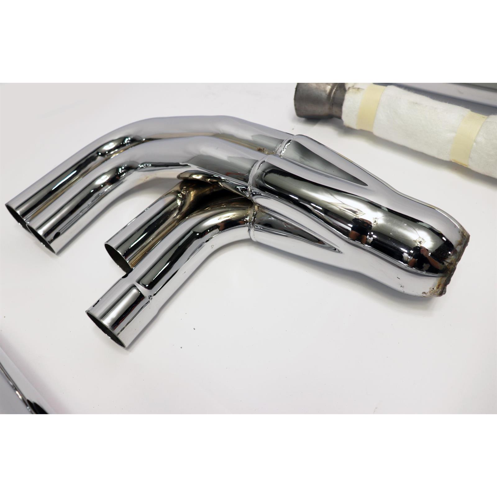 Patriot Exhaust H1165 Lake Pipes, 63 Inch, Chrome